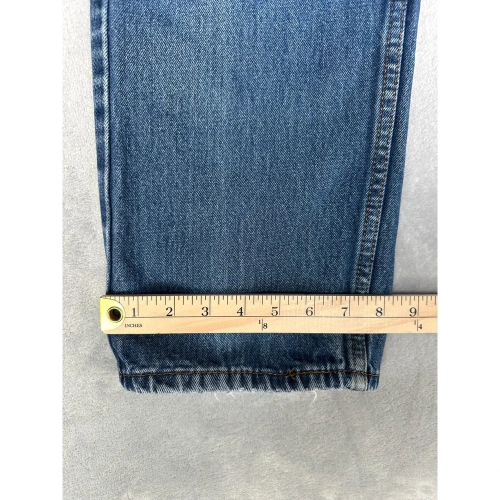 Levi's 505 Jeans Men's 34x29 Blue Cotton Regular Fit Medium Wash Straight Leg